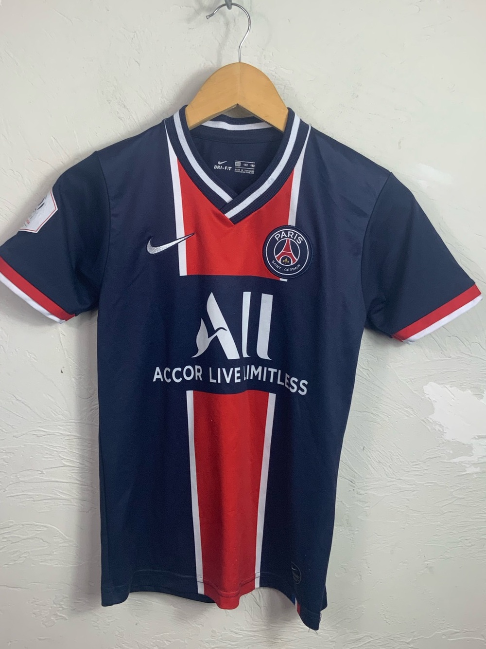 Nike PSG Paris Saint Germain Neymar Jr #10 Jersey 2020 2021 Youth M 152 Blue Shi